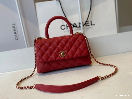 First Bag Ru HANDLE WITH BAG CHANEL TOP FLAP 0813